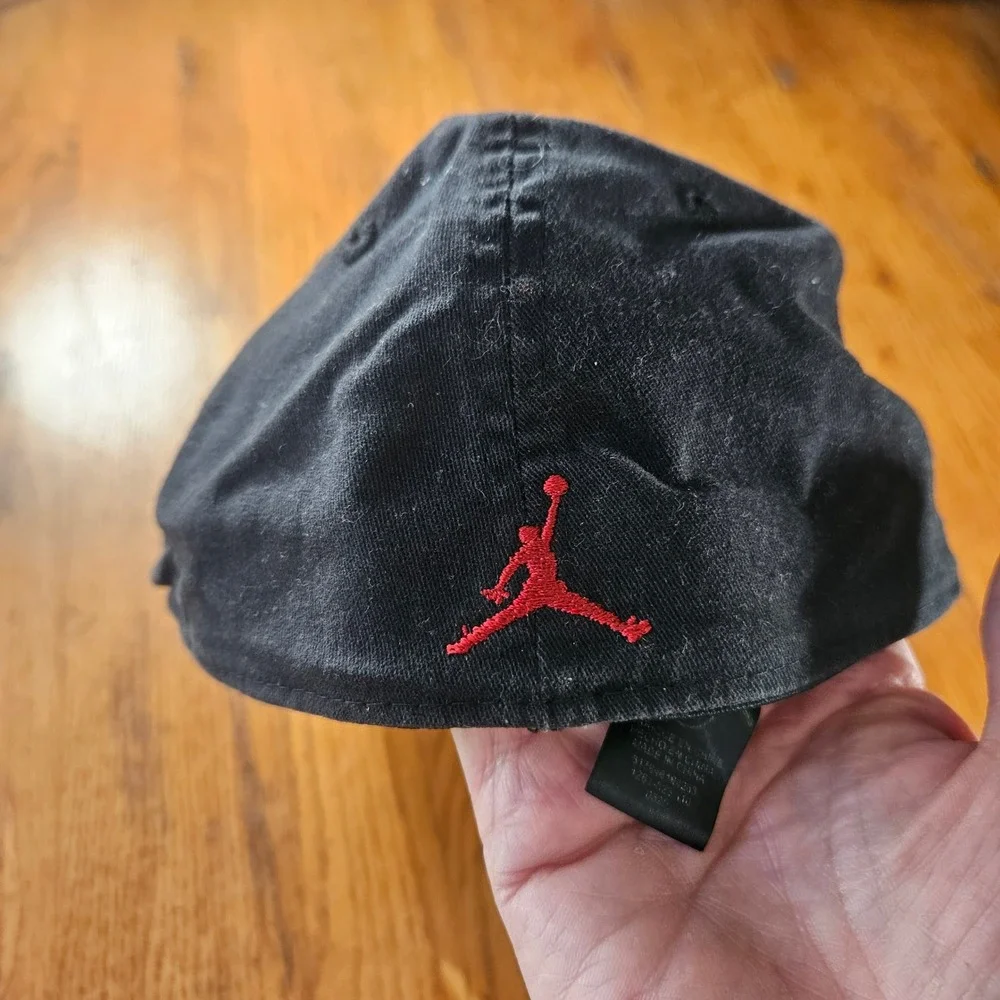 Jordan Black‎ Hat Cap Embroidered Sneakers Shoes Jumpman Logo Adult Size